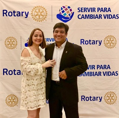 Ena Patricia Interiano fue juramentada como primera presidente mujer de Usula Rotary Club