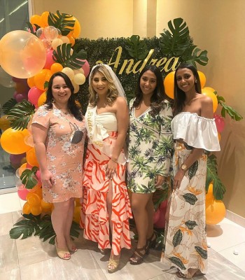 Andrea Zelaya y su exclusivo bridal shower estilo Tropical