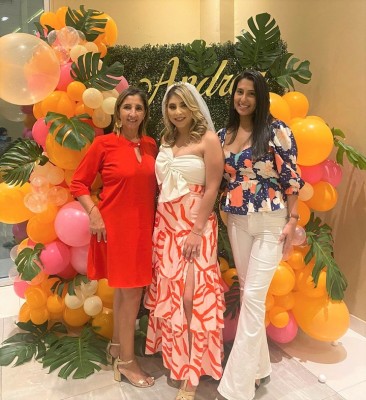 Andrea Zelaya y su exclusivo bridal shower estilo Tropical