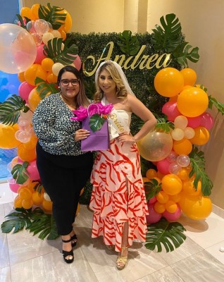 Andrea Zelaya y su exclusivo bridal shower estilo Tropical