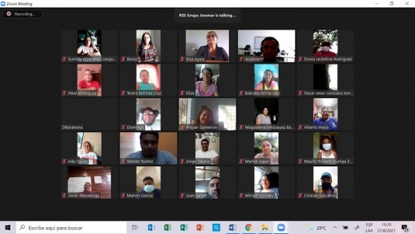 Grupo Jaremar realizó su primera reunión virtual con las comunidades de sus zonas de influencia de la División Agroindustrial