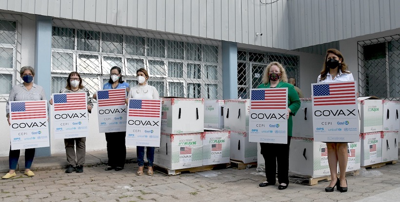 Estados Unidos realiza nueva donación a Honduras de 250,040 dosis de vacunas Moderna contra la COVID-19