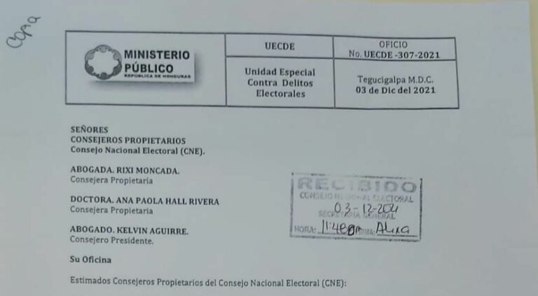 Unidad Contra Delitos Electorales investiga últimas denuncias de supuestas adulteraciones de actas electorales