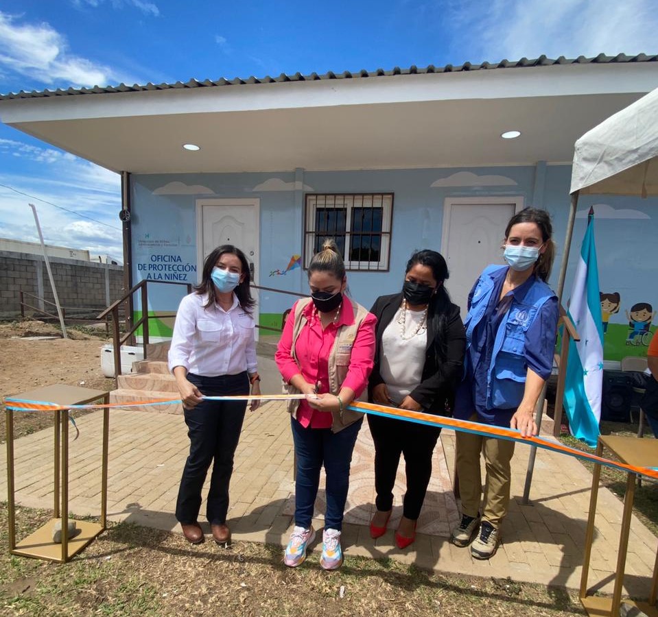 DINAF con apoyo del ACNUR y World Visión inaugura oficinas de servicios de protección a la niñez en fronteras con Nicaragua y Guatemala