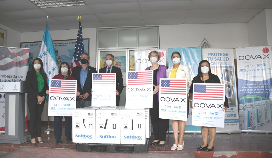 EEUU hace nueva donación de vacunas contra COVID-19 a Honduras
