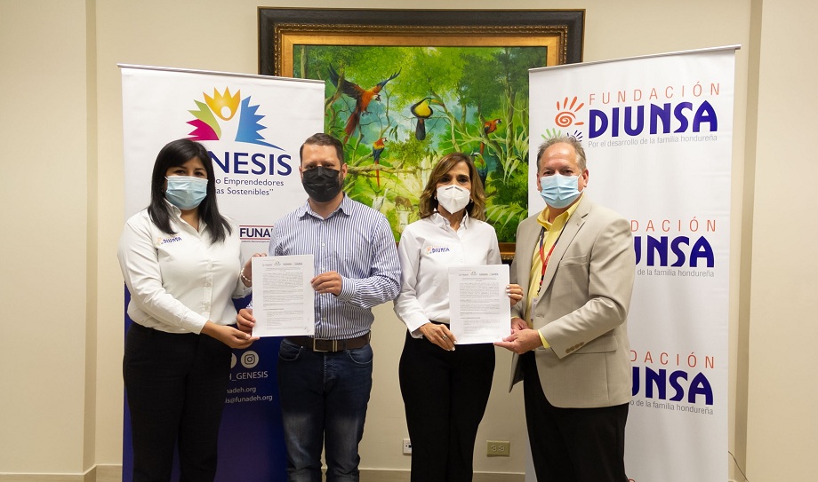 Fundación Diunsa y Proyecto GENESIS de FUNADEH renuevan alianza  que amplía el alcance de sus acciones por la niñez y la juventud