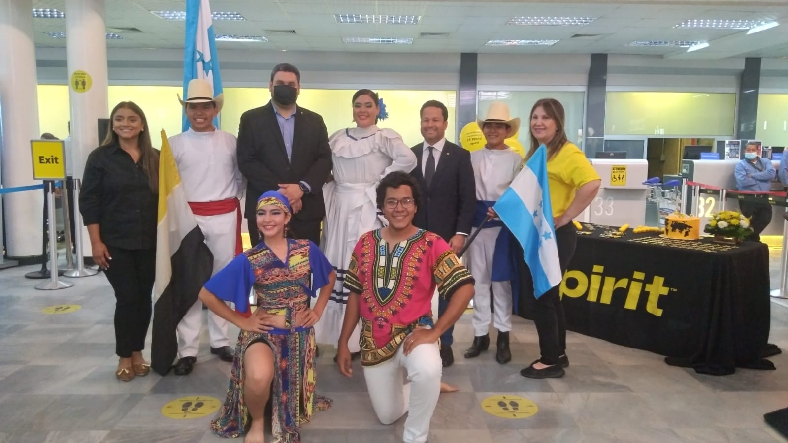 Spirit Airlines celebró el 15 aniversario de operaciones desde el Aeropuerto Internacional Ramón Villeda Morales