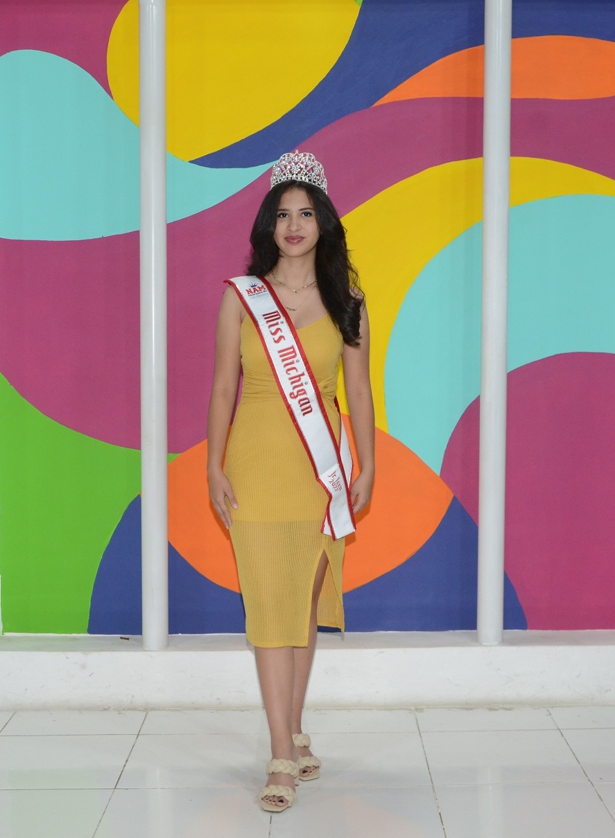 Bella sampedrana es coronada NAM Miss Michigan Jr Teen 2022