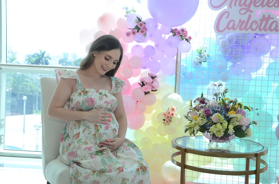 Tierno baby shower para darle la bienvenida a Ángeles Catlotta