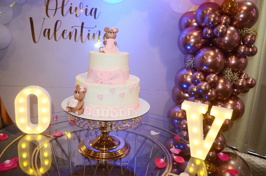 Detalles en rosa para para Margorie Alejandra en su baby shower