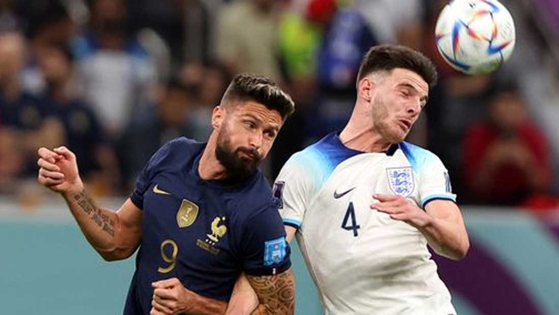 Francia venció 2-1a Inglaterra y enfrentarán en semifinales a la sorprendente escuadra de Marruecos