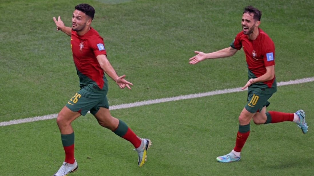 Portugal sin Cristiano derrotó a Suiza (6-1) y se verá en cuartos de final con Marruecos