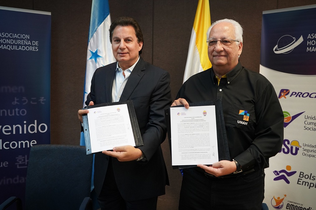 UNAH y Maquiladores firman convenio marco de colaboración