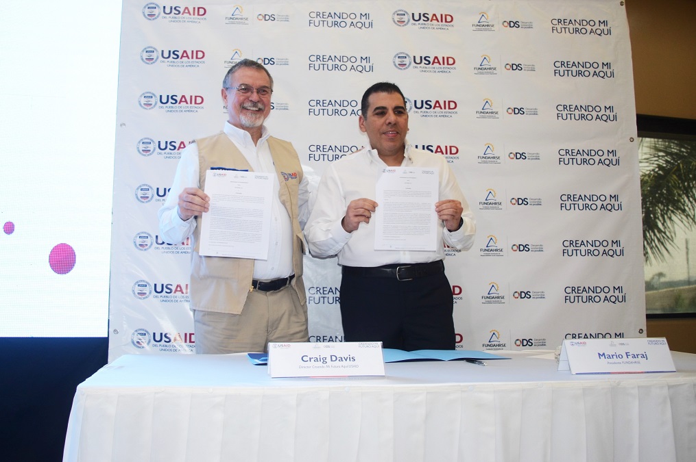 USAID y FUNDAHRSE firman carta de entendimiento para impulsar la educación y empleabilidad en Honduras