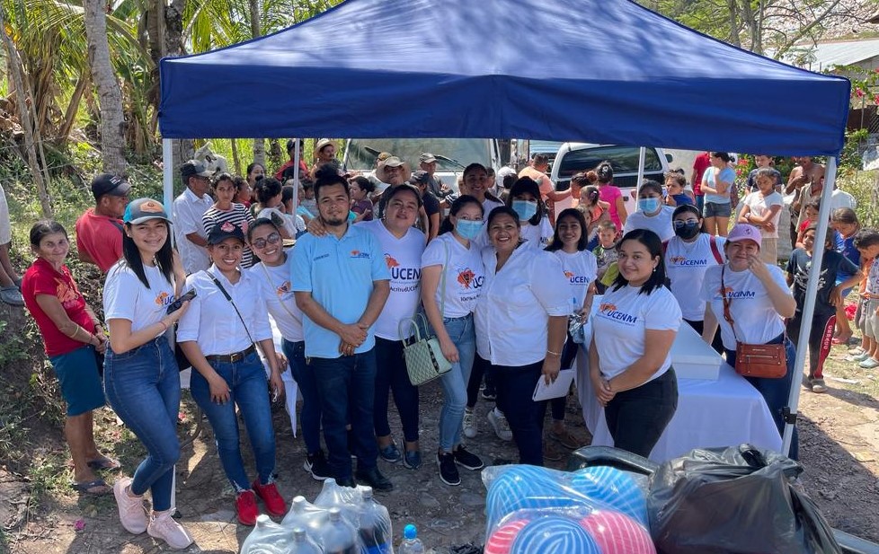 Estudiantes de UCENM en La Entrada, Copán se proyectan con programa Lazos de Solidaridad