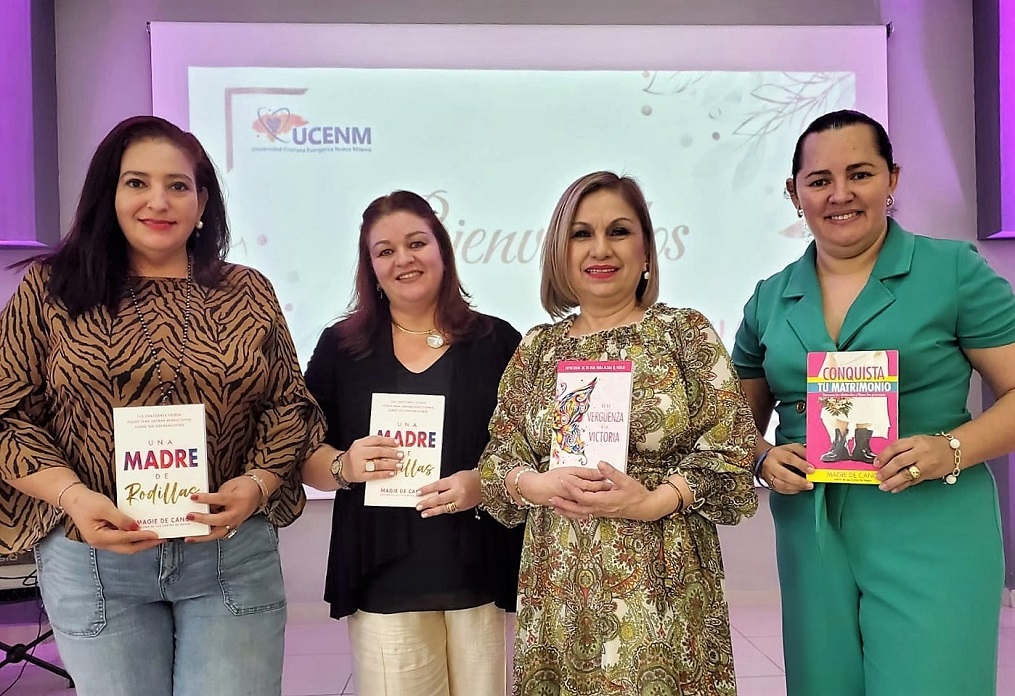 La escritora Magie de Cano ofrece conferencia y presenta sus obras literarias en Honduras