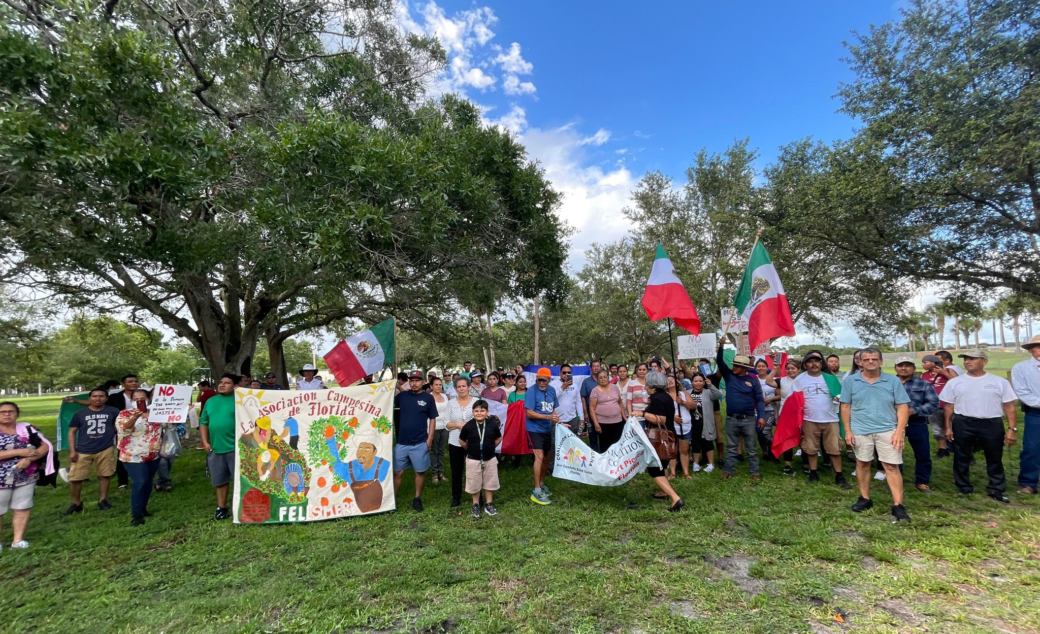 Un día sin inmigrantes en la Florida: Empresarios hondureños cerraron sus locales en contra de la ley SB1718