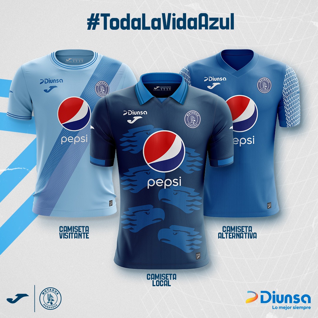 Diunsa, Joma y Motagua lanzan camisetas oficiales para la temporada 2023-2024