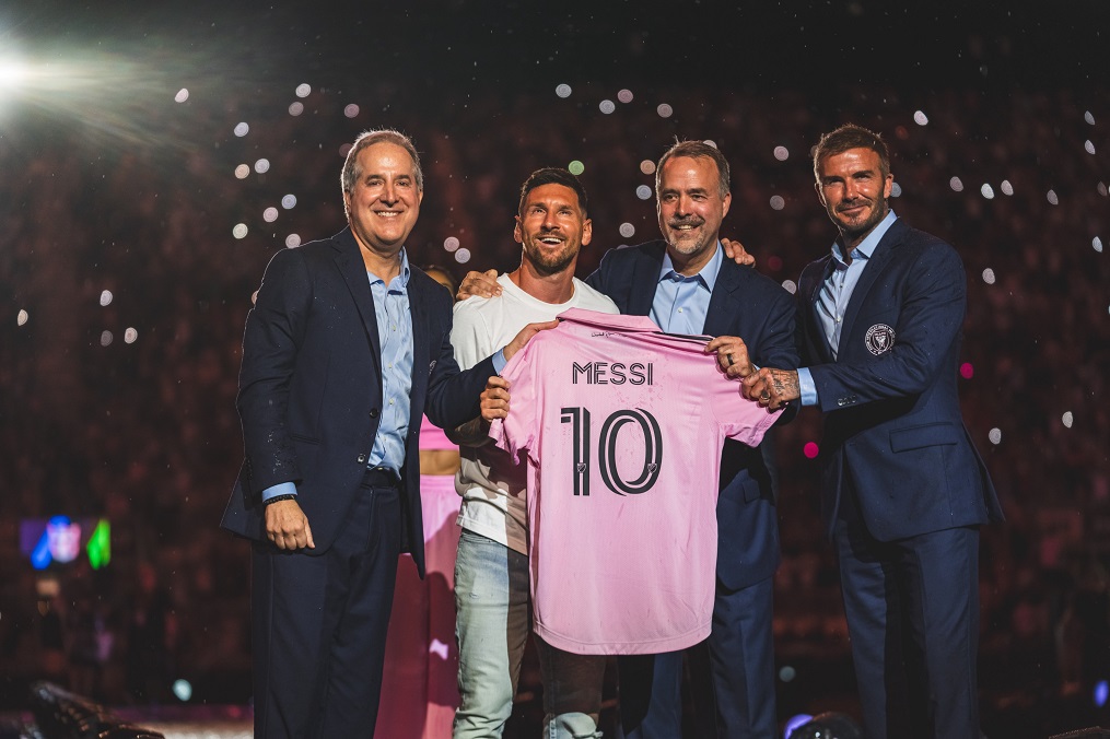Así presentaron a Messi en el estadio del Inter de Miami