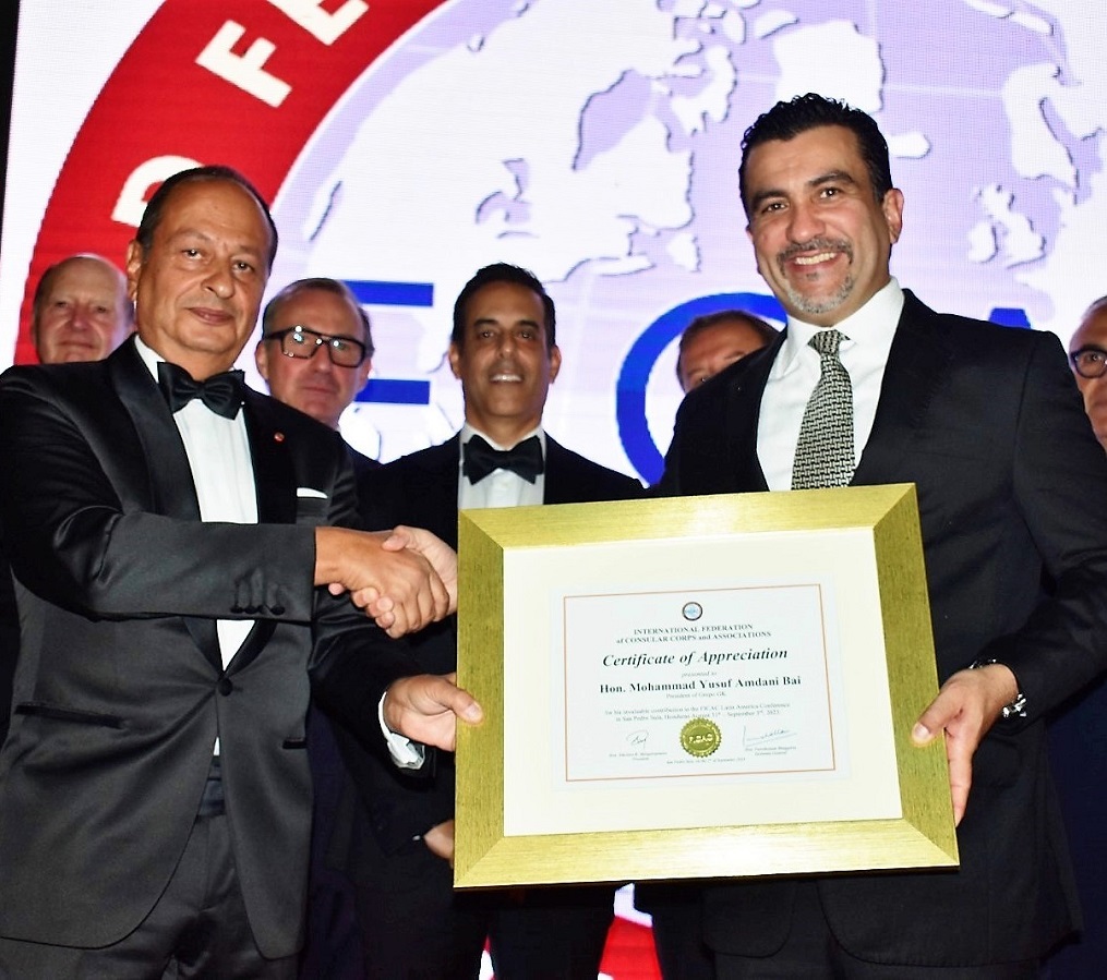 Cena de gala en honor a diplomáticos de la Ficac en San Pedro Sula