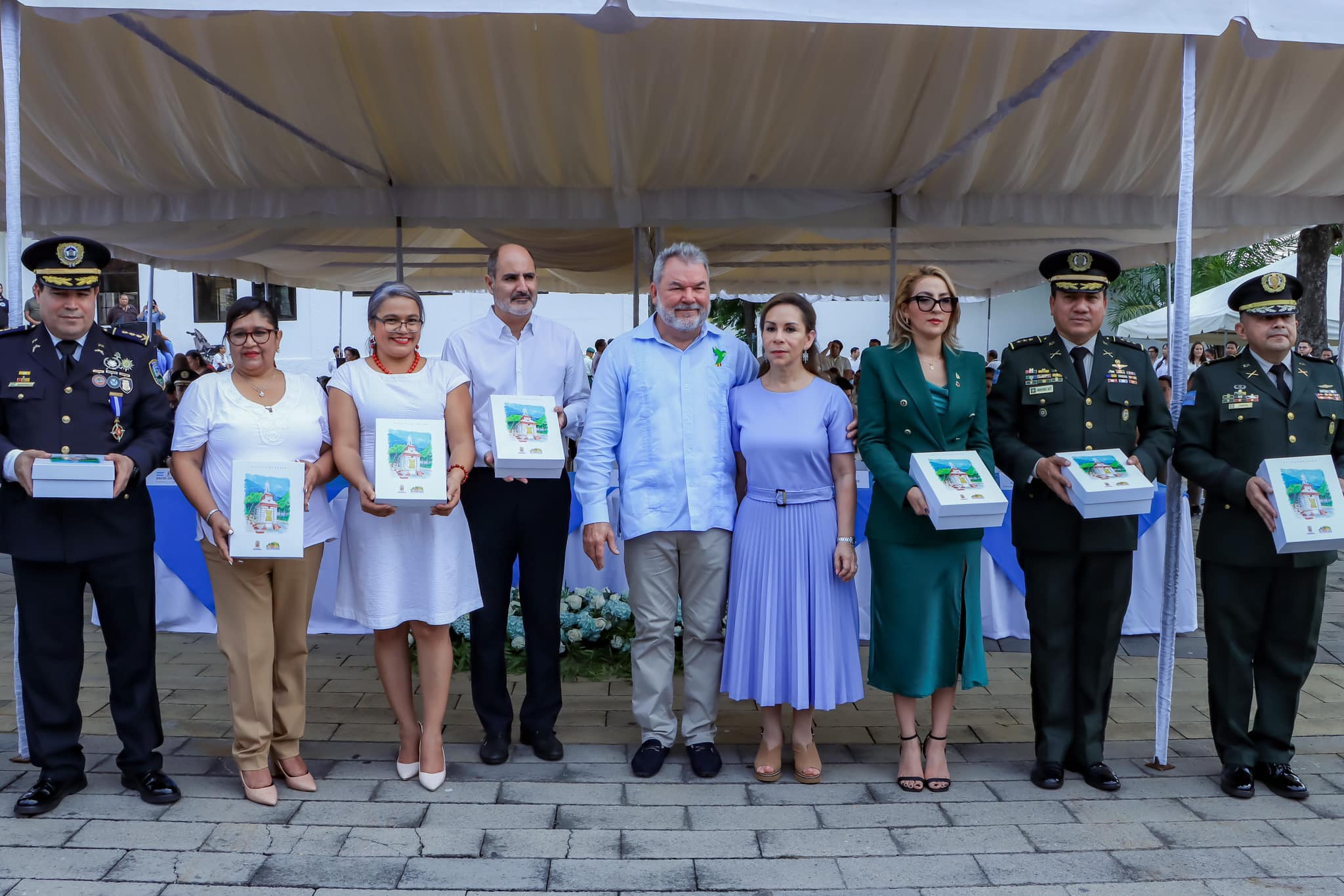 Festejo por el Día de la Bandera Nacional en San Pedro Sula