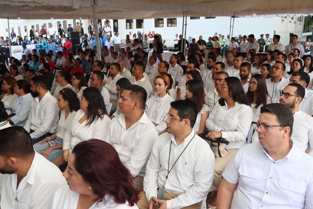 Festejo por el Día de la Bandera Nacional en San Pedro Sula