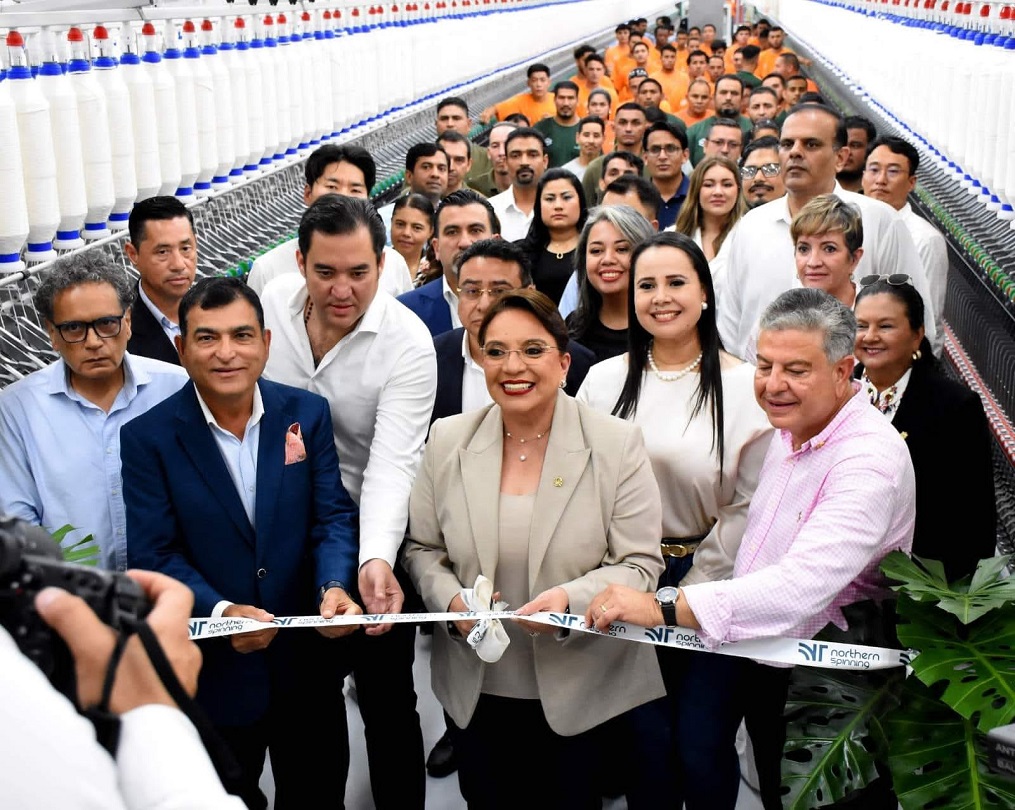 Con una inversión de 82 millones de dólares inauguran en Cofradía fábrica de hilado de más alta tecnología de la región