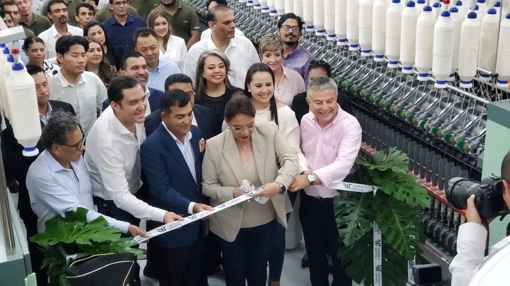 Con una inversión de 82 millones de dólares inauguran en Cofradía fábrica de hilado de más alta tecnología de la región