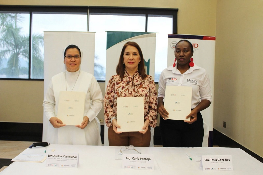 CCIC y la Asociación Pro Obras Salesiana firman carta de cooperación, con la veeduría y acompañamiento de USAID