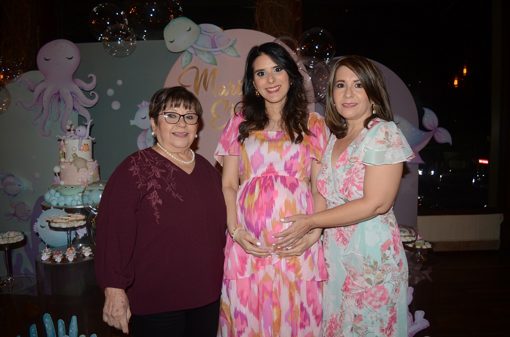 Inspirado en la temática “Under the sea” celebran el baby shower de Katherine Funez