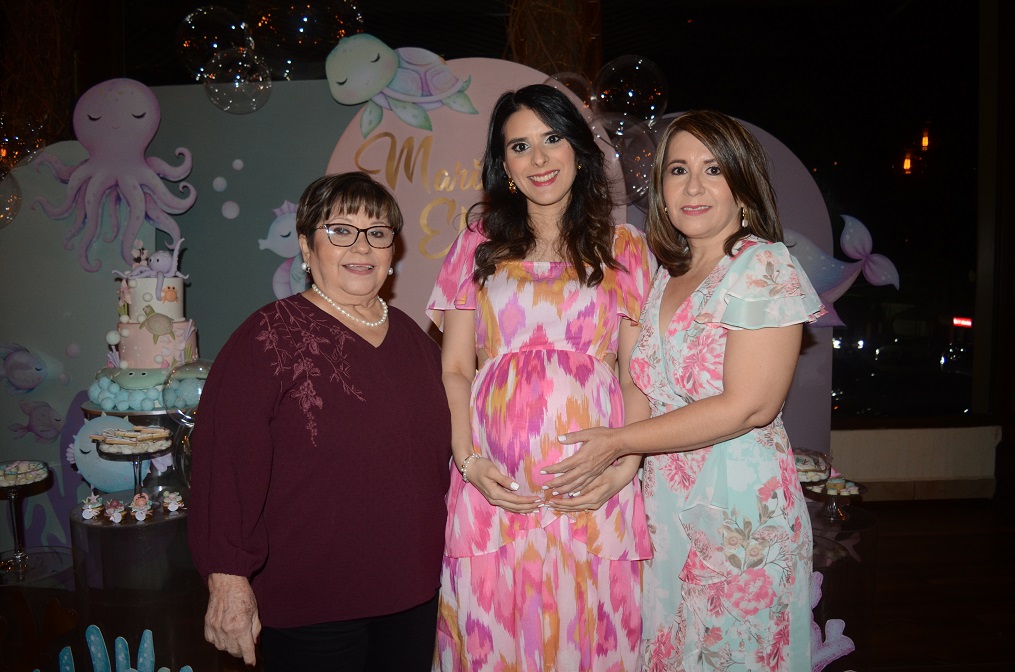 Inspirado en la temática “Under the sea” celebran el baby shower de Katherine Funez