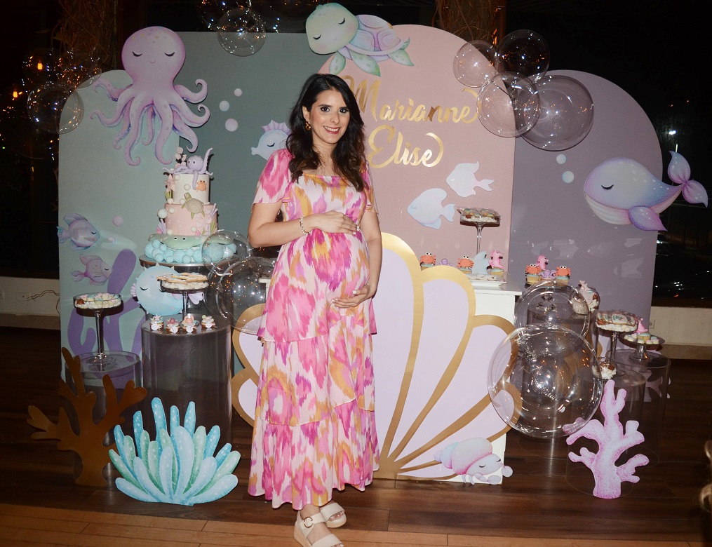 Inspirado en la temática “Under the sea” celebran el baby shower de Katherine Funez