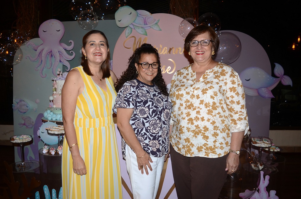 Inspirado en la temática “Under the sea” celebran el baby shower de Katherine Funez