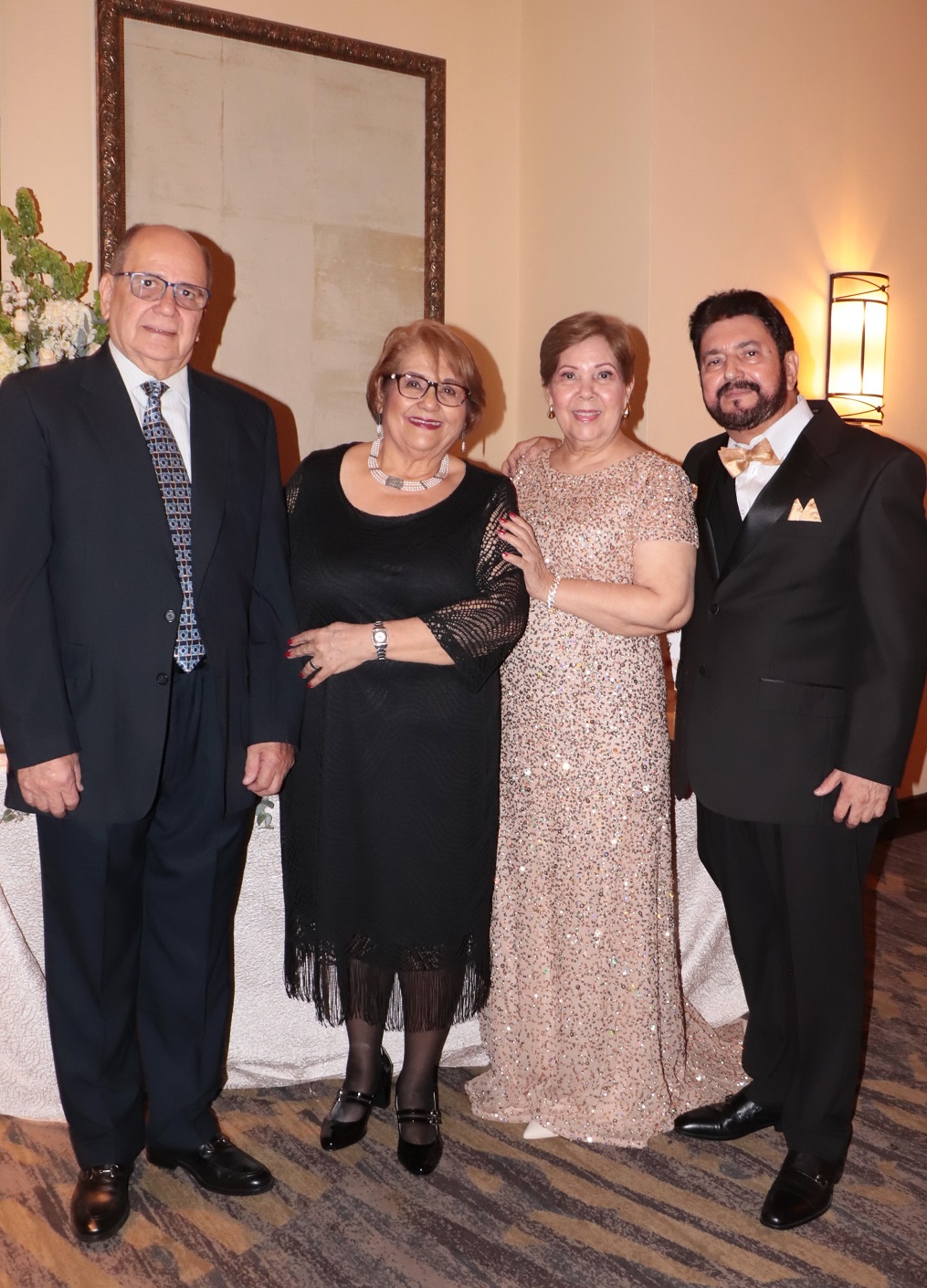 Don Emerson y doña Miriam Enamorado con sus hijos Johan y Jossie Enamorado Pineda