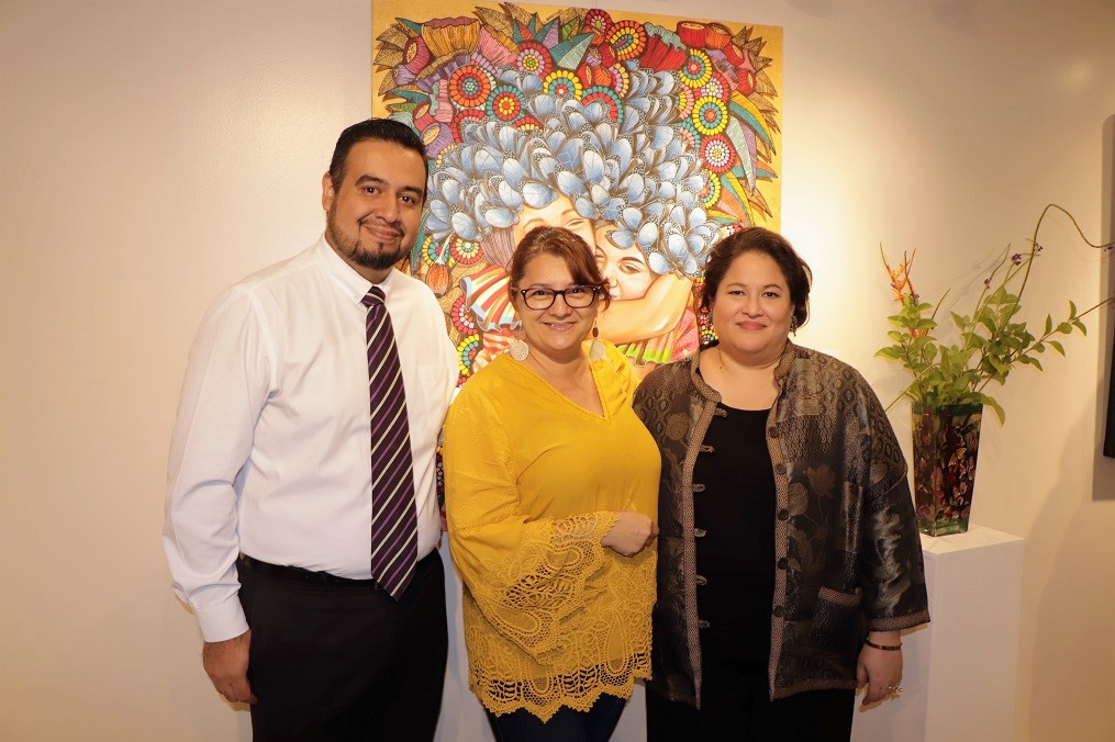 Inauguran en el Centro Cultural Sampedrano exposición pictórica colectiva “Pinceladas del alma”