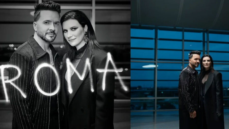 Luis Fonsi y Laura Pausini marcan su destino en “Roma” su nueva balada romántica
