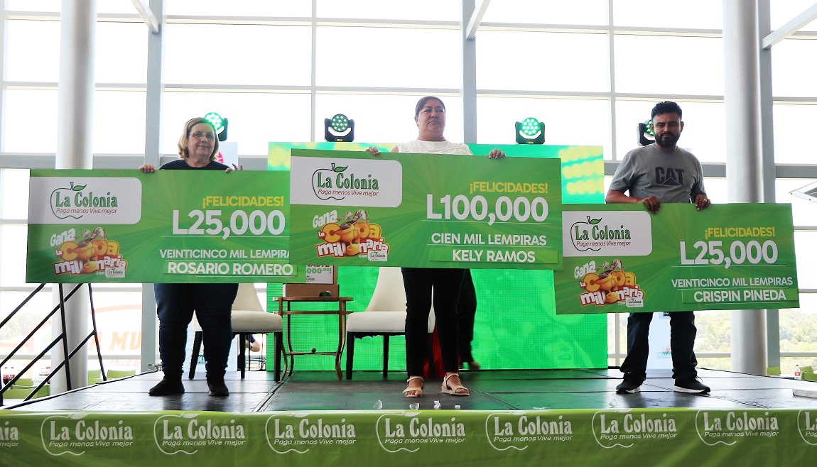 Supermercados La Colonia premia ganadores de la espectacular promoción “Gana la copa millonaria”