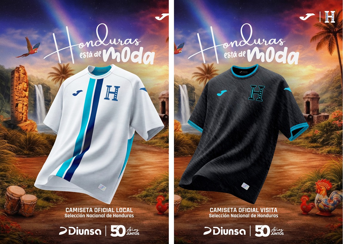 La “H” estrenará piel: Diunsa y Joma presentan la nueva camiseta de la Selección Nacional de Honduras
